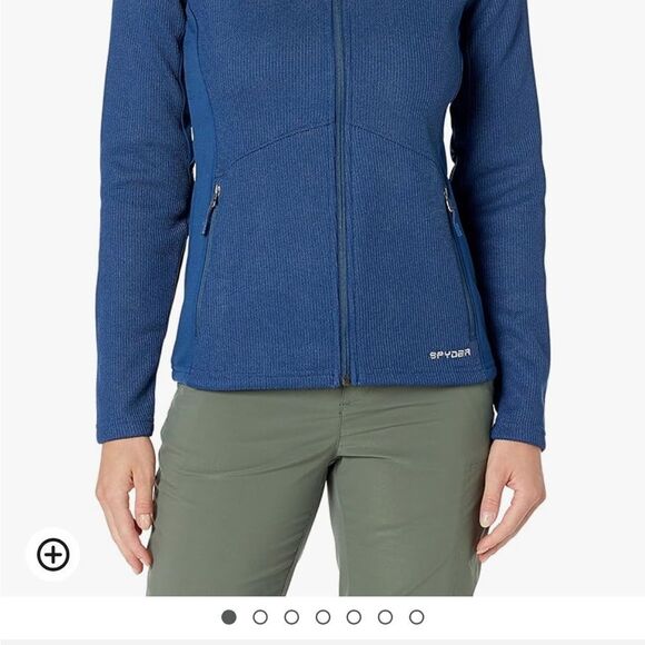 Spyder Core Sweater Full Zip Knitted Thick Fleece Lined Fitted Jacket S - Picture 9 of 10